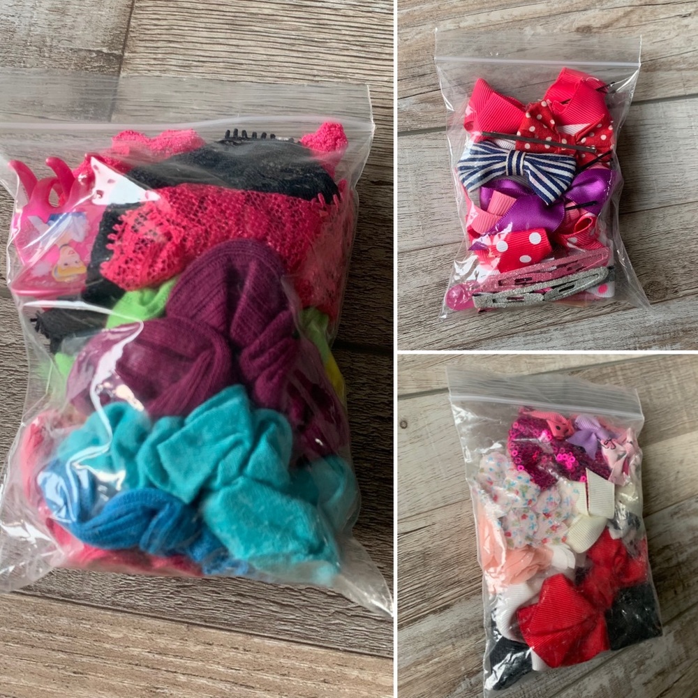 Girl’s Clips, Headbands and Scrunchie Bundle